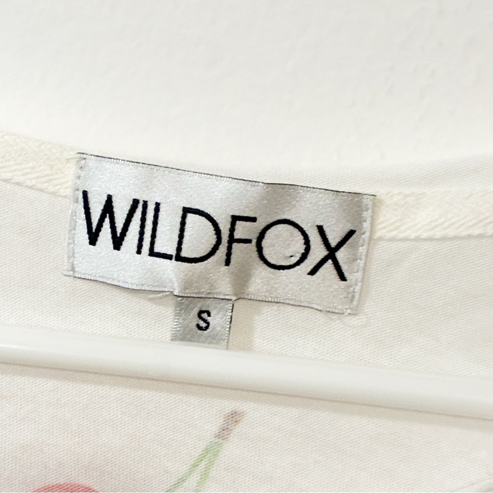 Wildfox Thin Knit White Red Cherry Print‎ Long Sleeve Top Size Small - Picture 3 of 5
